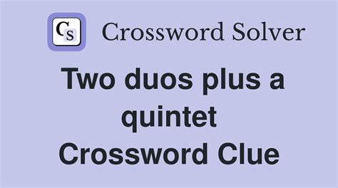 crossword clue duo|duos crossword answer.